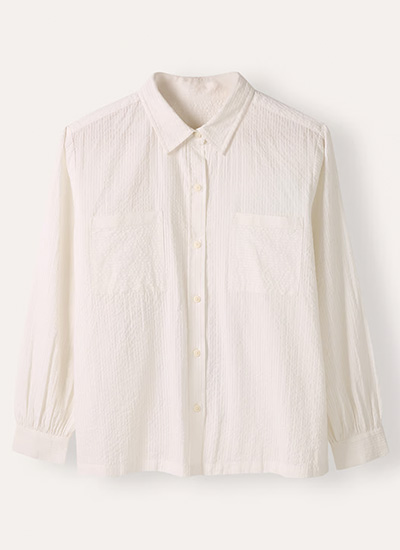 Side Split Cotton Shirt
