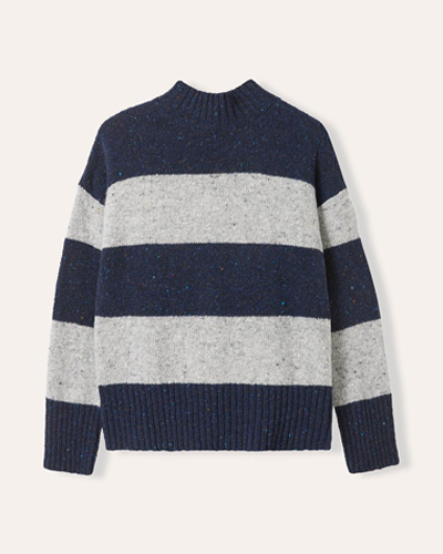 Donegal Colourblock Funnel Neck