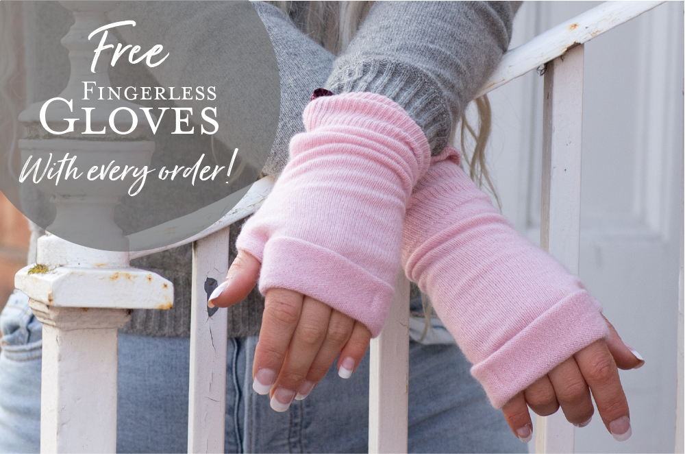 Free Fingerless Gloves with every order!