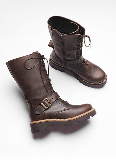 Strap Detail Mid Calf Boots