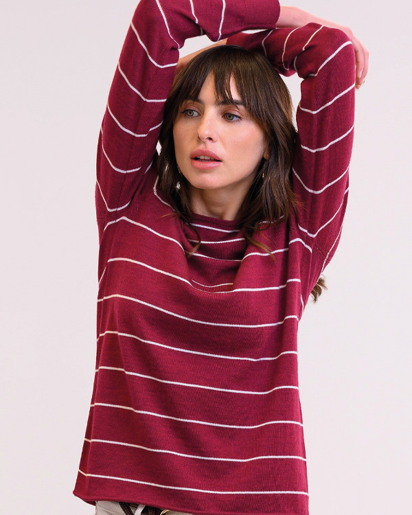 Merino Fine Knit Boat Neck Jumper