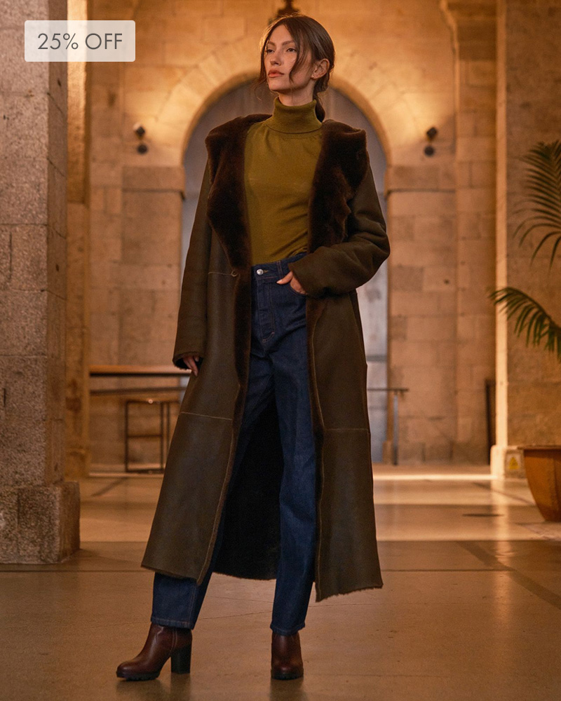 Hooded Wrap Coat