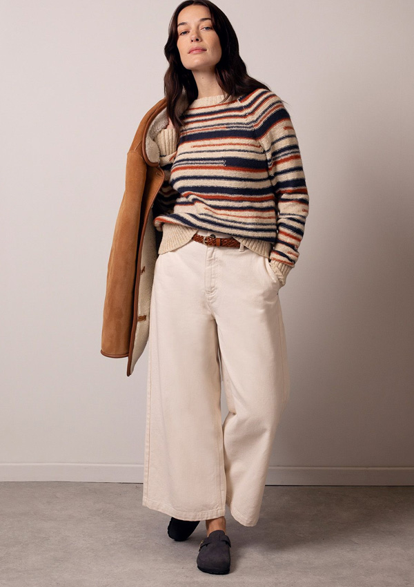  Donegal Blend Broken Stripe Jumper