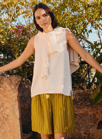 Organic Cotton Blend Vest Top