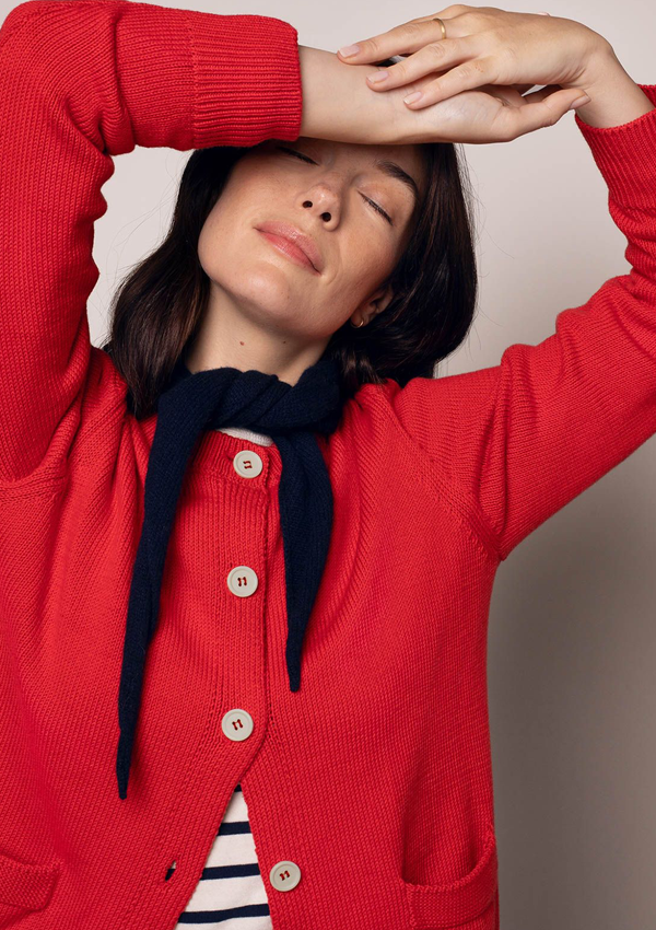 Crew Neck Cardigan