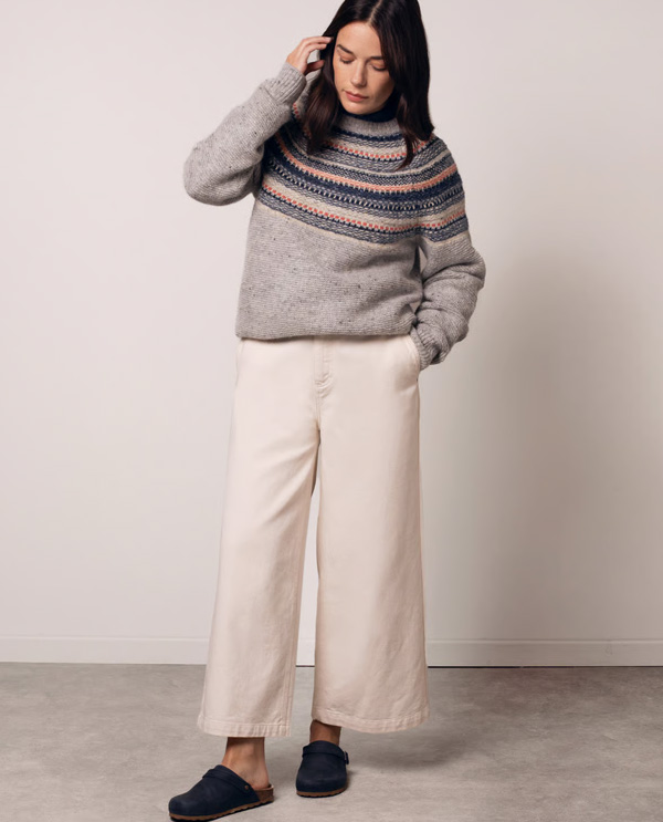 Stitchy Stripe Yoke Jumper