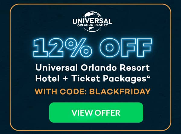 12% OFF Universal Orlando Resort Hotel+ TIcket packages(4)