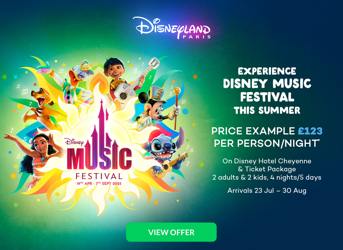 PRICE EXAMPLE £123 PER PERSON/NIGHT* On Disney Hotel Cheyenne & Ticket Package