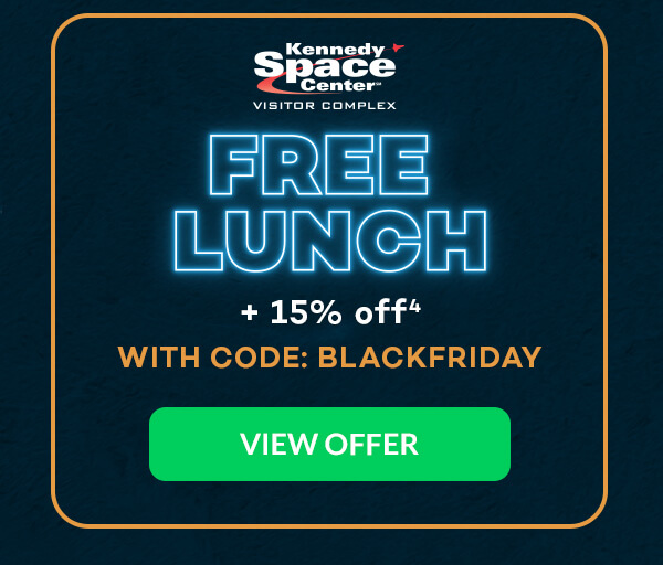FREE LUNCH Kennedy Space Center + 15% OFF(4)