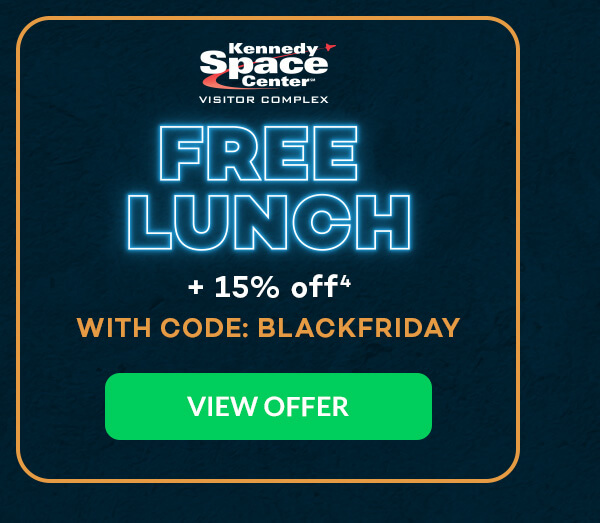 FREE LUNCH Kennedy Space Center + 15% OFF(4)