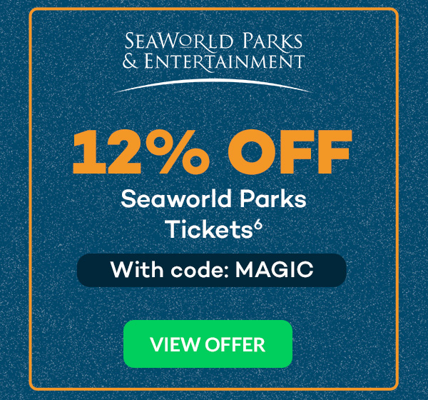 12% off SeaWorld Parks Tickets(6) with code MAGIC