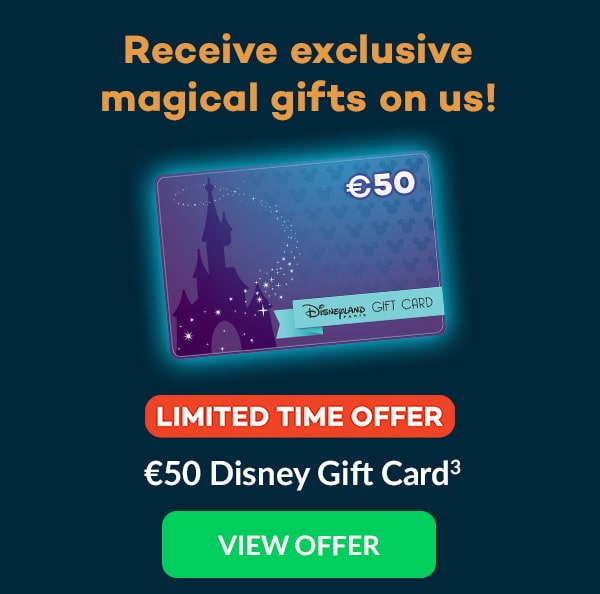 Up to €50 Disney Gift Card(3)
