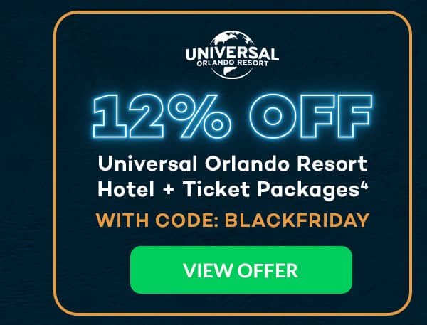 12% OFF Universal Orlando Resort Hotel+ Ticket Packages(4)