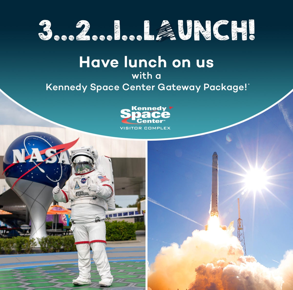 Kennedy Space Center Lunch On Us