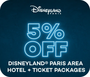 5% off Disneyland Paris Area Hotels + Ticket Packages