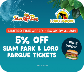 5% off Siam Park & Loro Parque Tickets