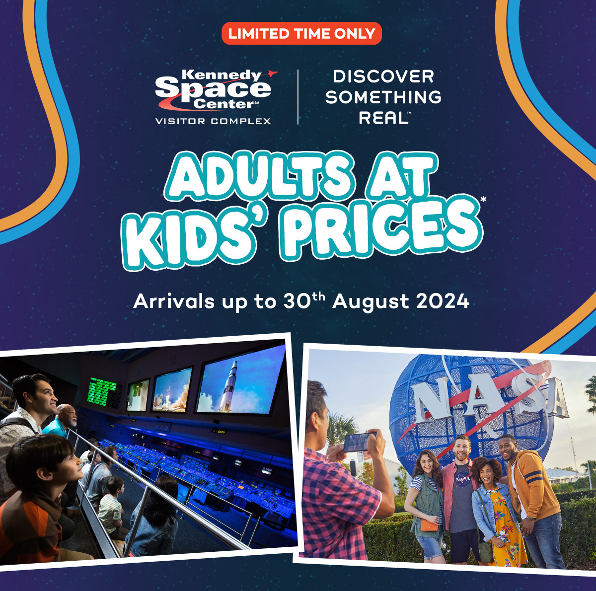 Adults at Kids' Prices at Kennedy Space Center