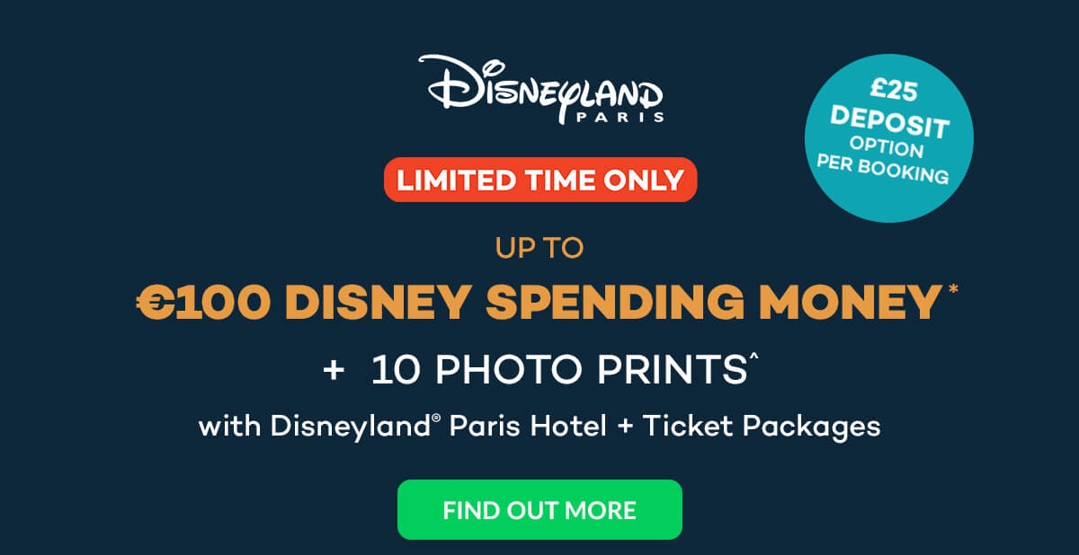 Up to €100 Disney spending money