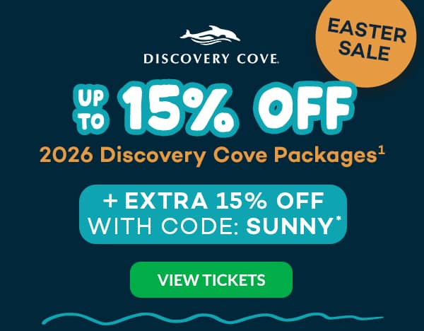 15% OFF Discovery Cove Packages 1