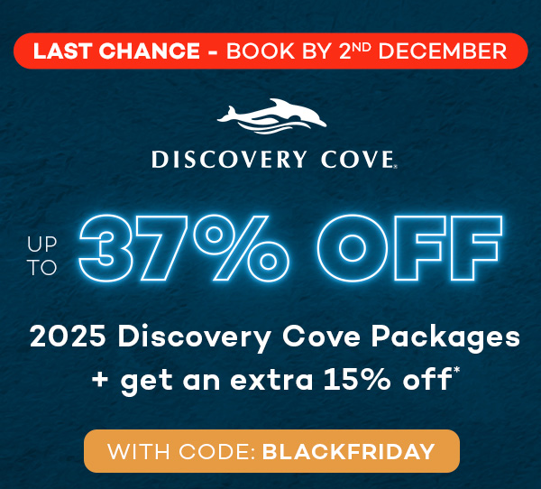 Up to 37% off 2025 Discovery Cove Packages