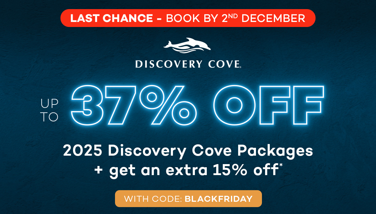 Up to 37% off 2025 Discovery Cove Packages