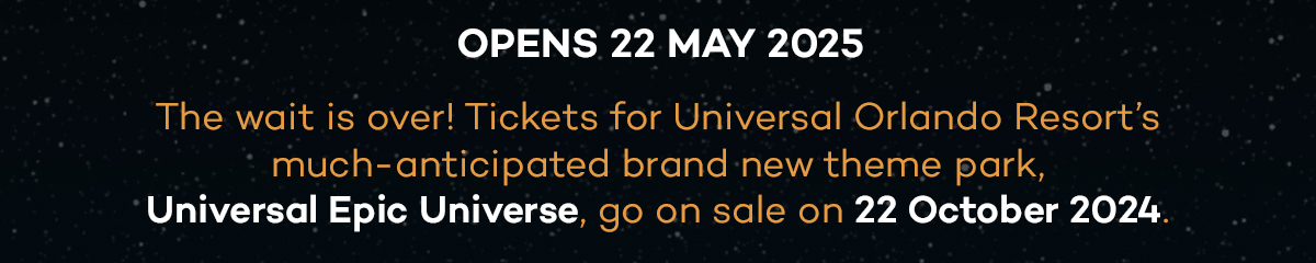 Universal Epic Universe Opens 22 May 2025