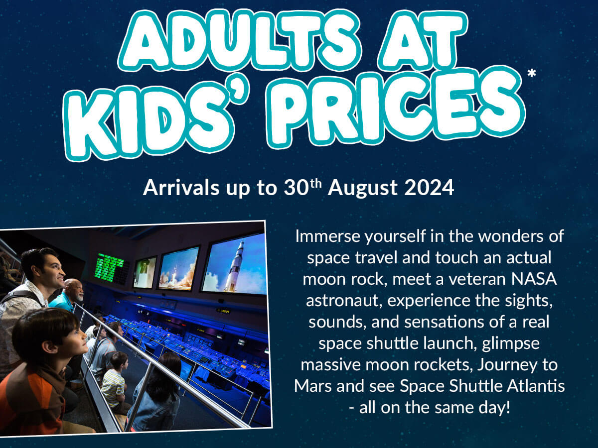 Adults at Kids' Prices arrivals up to 30th August 2024