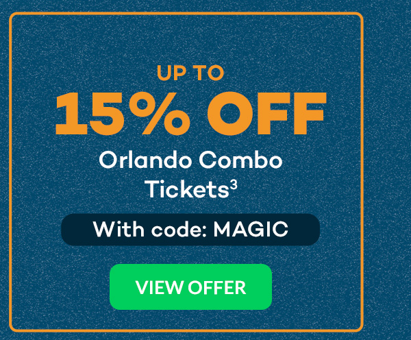 Up to 15% Orlando Combo Tickets (3) with code MAGIC