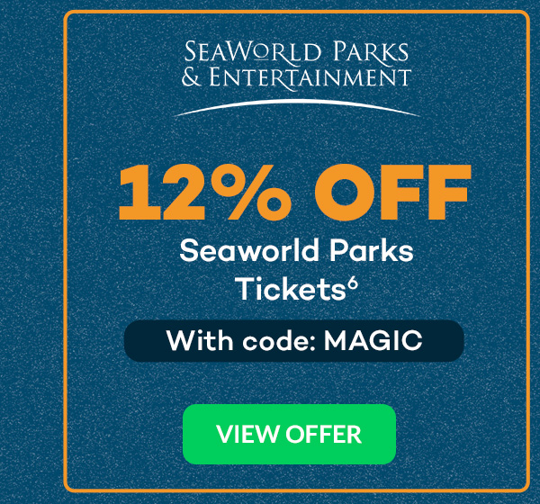 12% off SeaWorld Parks Tickets(6) with code MAGIC