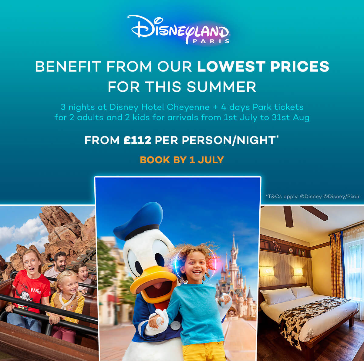 Enjoy a magical family break for £91* per person/night