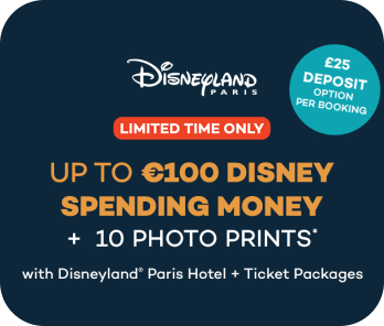 Up to €100 Disney Spending Money on Us