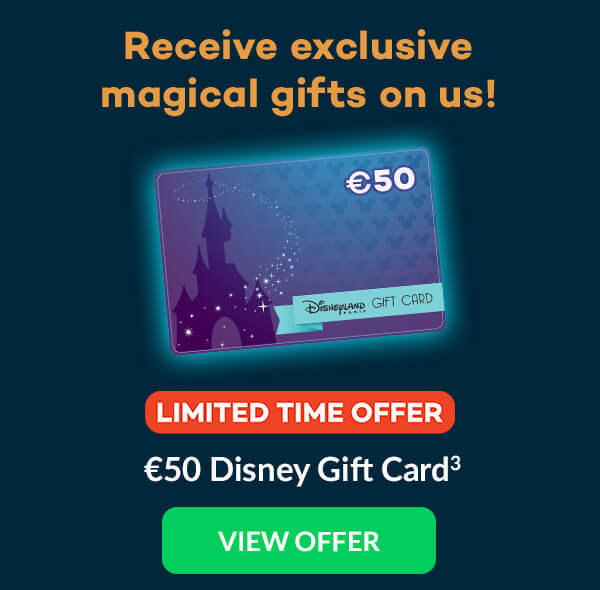 Up to €50 Disney Gift Card(3)