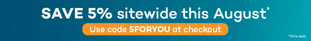 code 5FORYOU at checkout