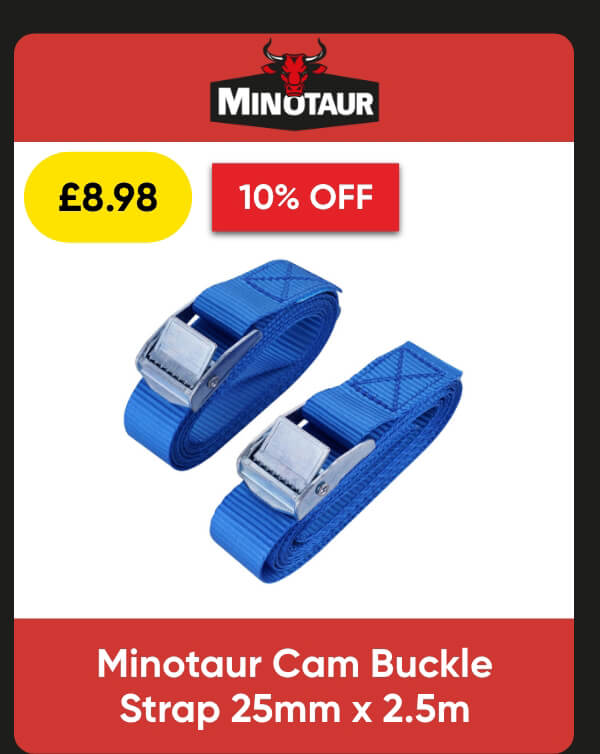 Minotaur Cam Buckle Strap 25mm x 2.5m