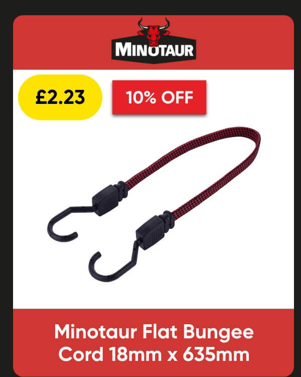 Minotaur Flat Bungee Cord 18mm x 635mm