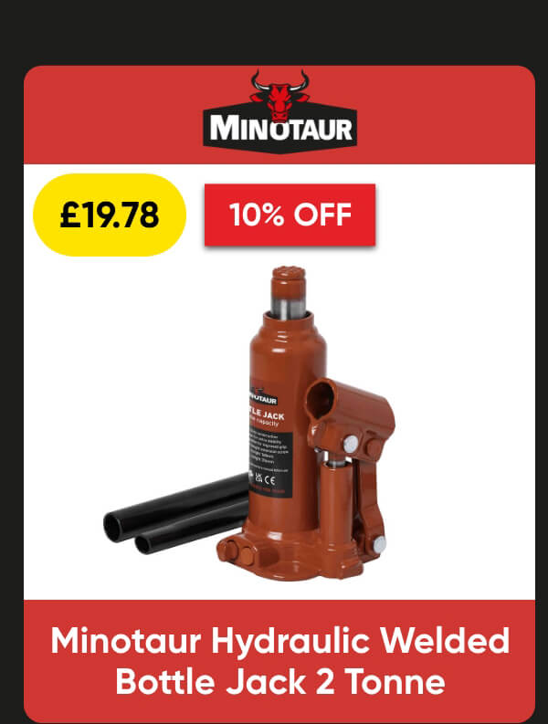 Minotaur Hydraulic Welded Bottle Jack 2 Tonne