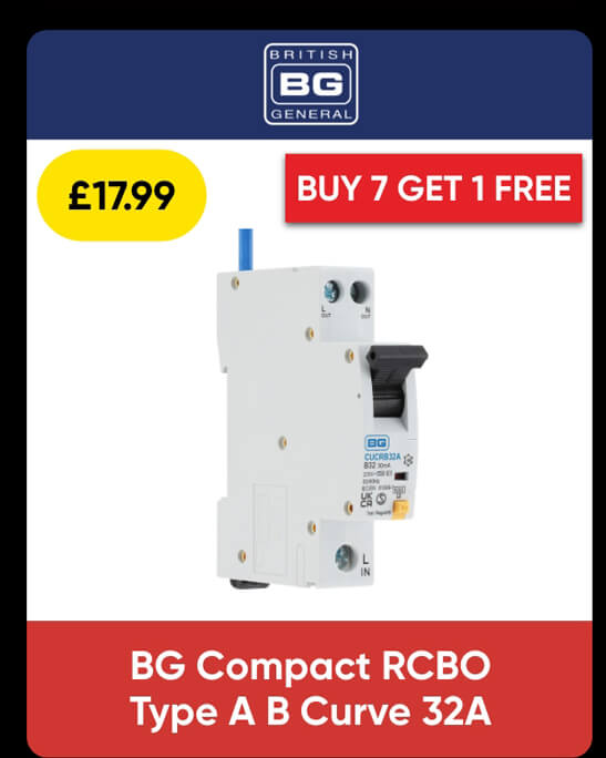 BG Compact RCBO Type A B Curve 32A