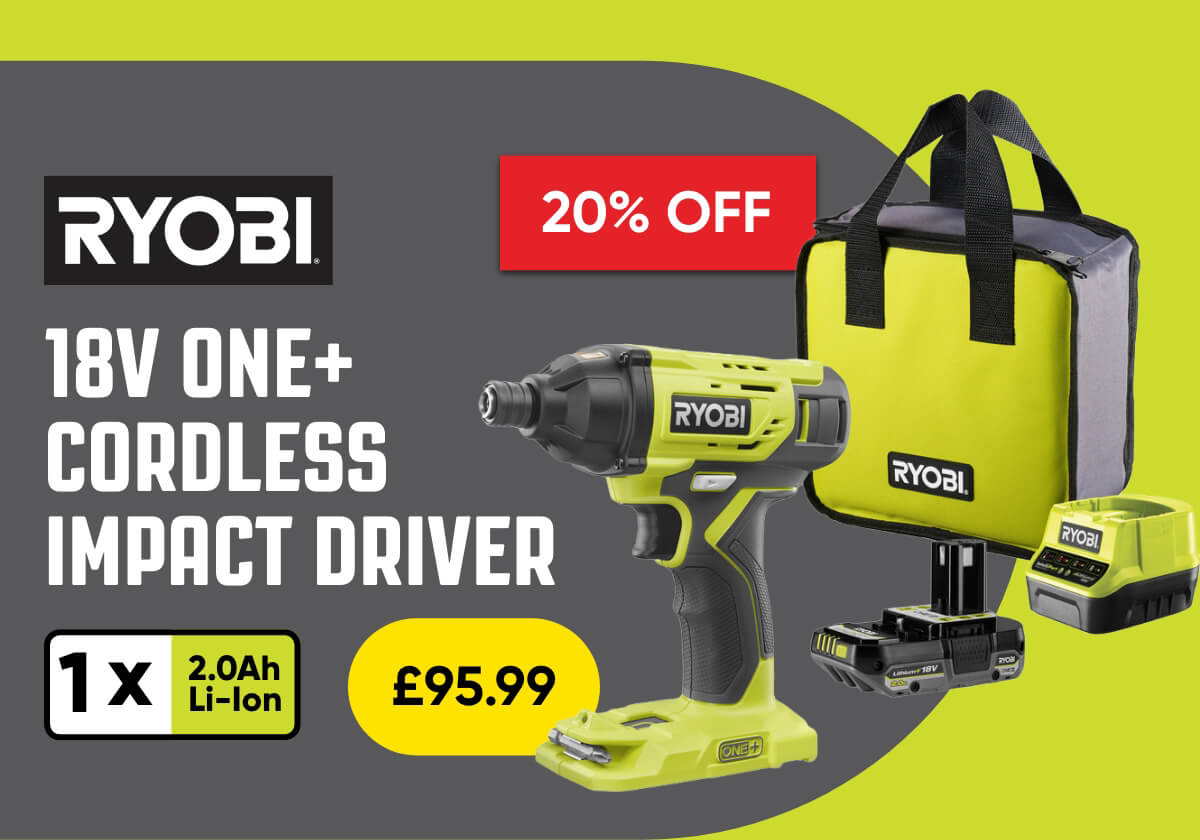 Ryobi 18V ONE+ R18ID2-120S Cordless Impact Driver 1 x 2.0Ah