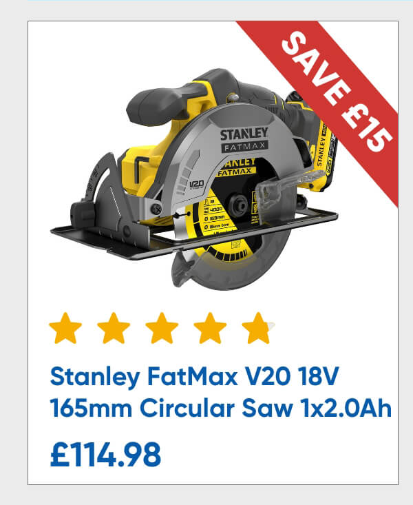 Stanley FatMax V20 18V 165mm Circular Saw 1 x 2.0Ah