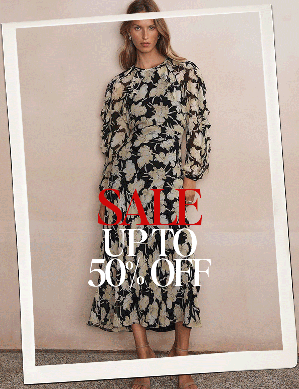 SALE UP TO 50% OFF. 