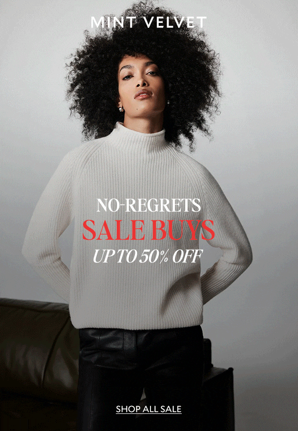 MINT VELVET. NO-REGRETS SALE BUYS UP TO 50% OFF. 