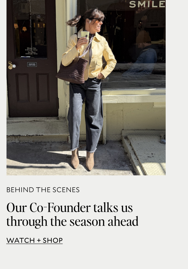 Our Co-Founder talks us through the season ahead. WATCH + SHOP