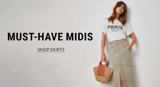 MUST-HAVE MIDIS. SHOP SKIRTS.