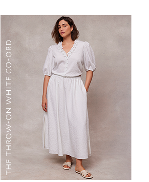  THE THROW-ON WHITE CO-ORD. 