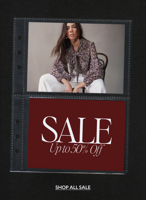 SALE Up to 50% Off. SHOP ALL SALE.