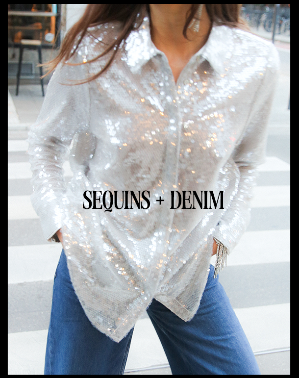 SEQUINS + DENIM 