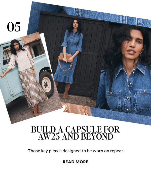 BUILD A CAPSULE FOR AW25 AND BEYOND. Those key pieces designed to be worn on repeat 
