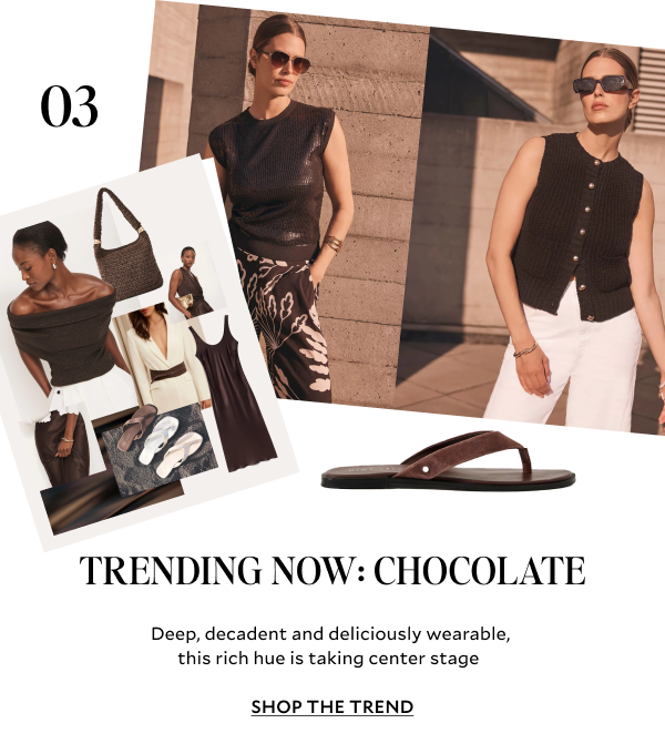 Deep, decadent and deliciously wearable, this rich hue is taking center stage. SHOP THE TREND