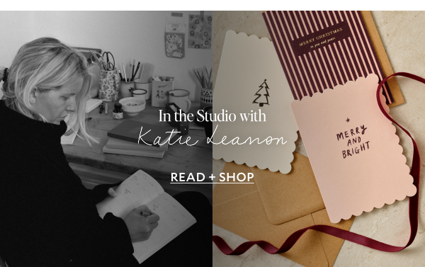 In the studio with Katie Leamon.   READ + SHOP