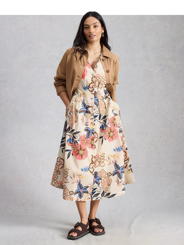 Shop Kate Button Through Midi Dress